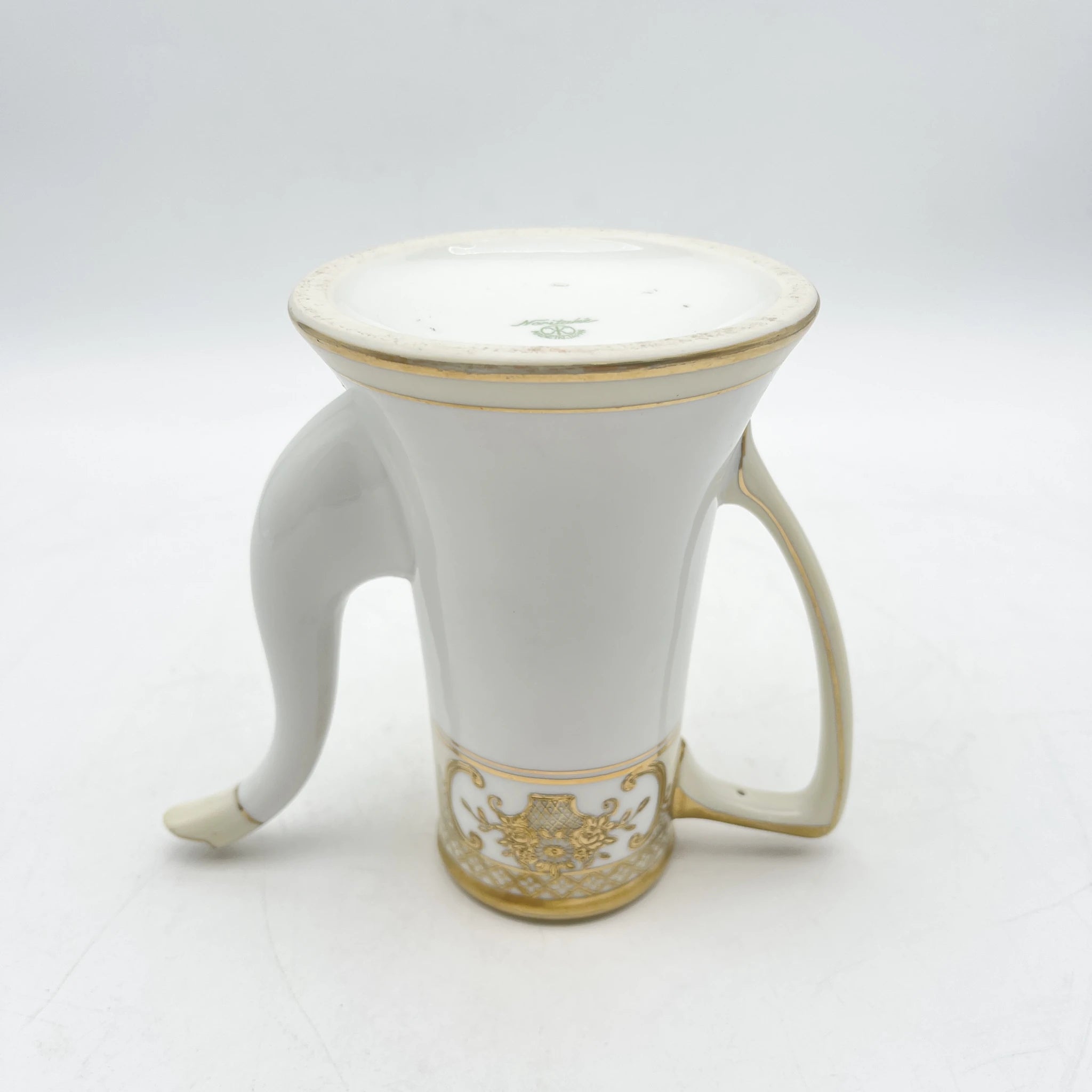 Noritake（ノリタケ） / コーヒーポット / 1920s- / 磁器 / 日本 / 金彩花籠紋,薔薇窓絵,盛金エッチング風 / [アンティーク]