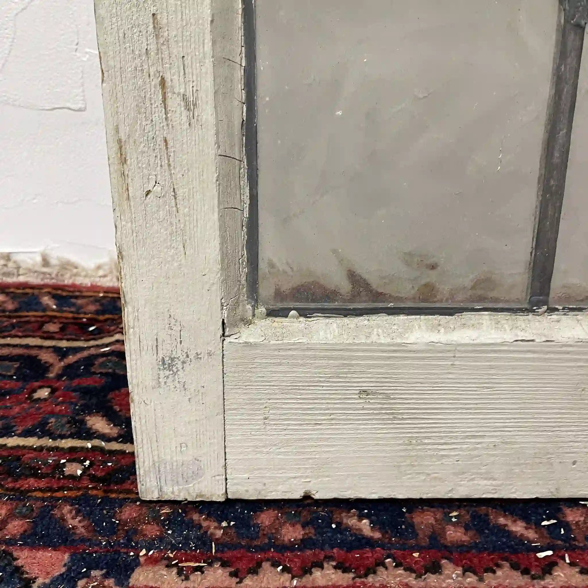 【アンティーク】 ステンドグラス / アール・ヌーヴォー / 20世紀初頭 (推定) / ガラス / イギリス / テクスチャード・ガラス, 植物モチーフ, 蝶番付