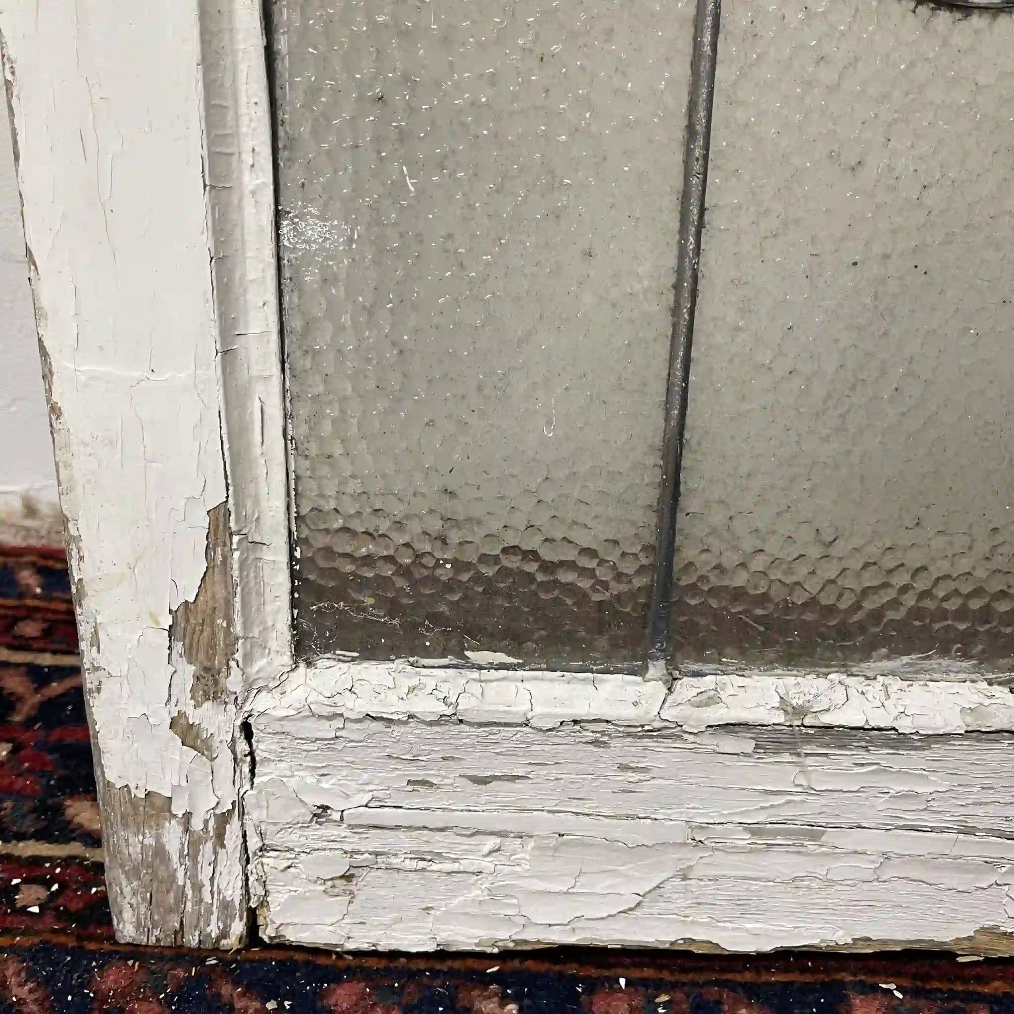 【アンティーク】 ステンドグラス / アール・ヌーヴォー / 20世紀初頭 (推定) / ガラス / イギリス / テクスチャード・ガラス, チューリップモチーフ