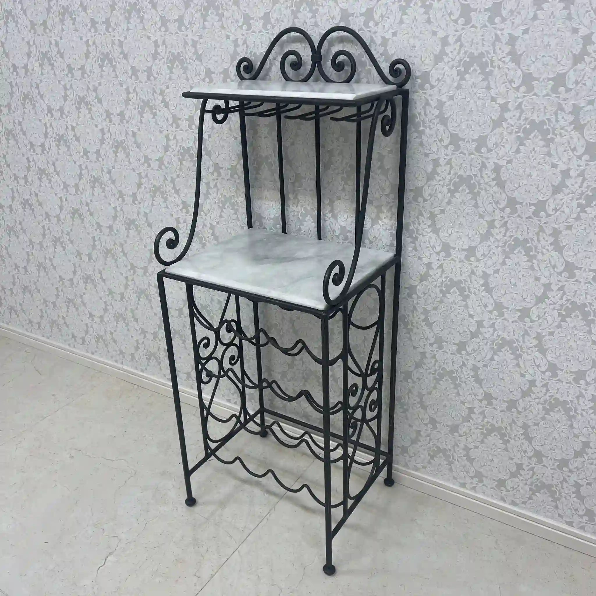 【リユース】 ワインラック / アイアン大理石