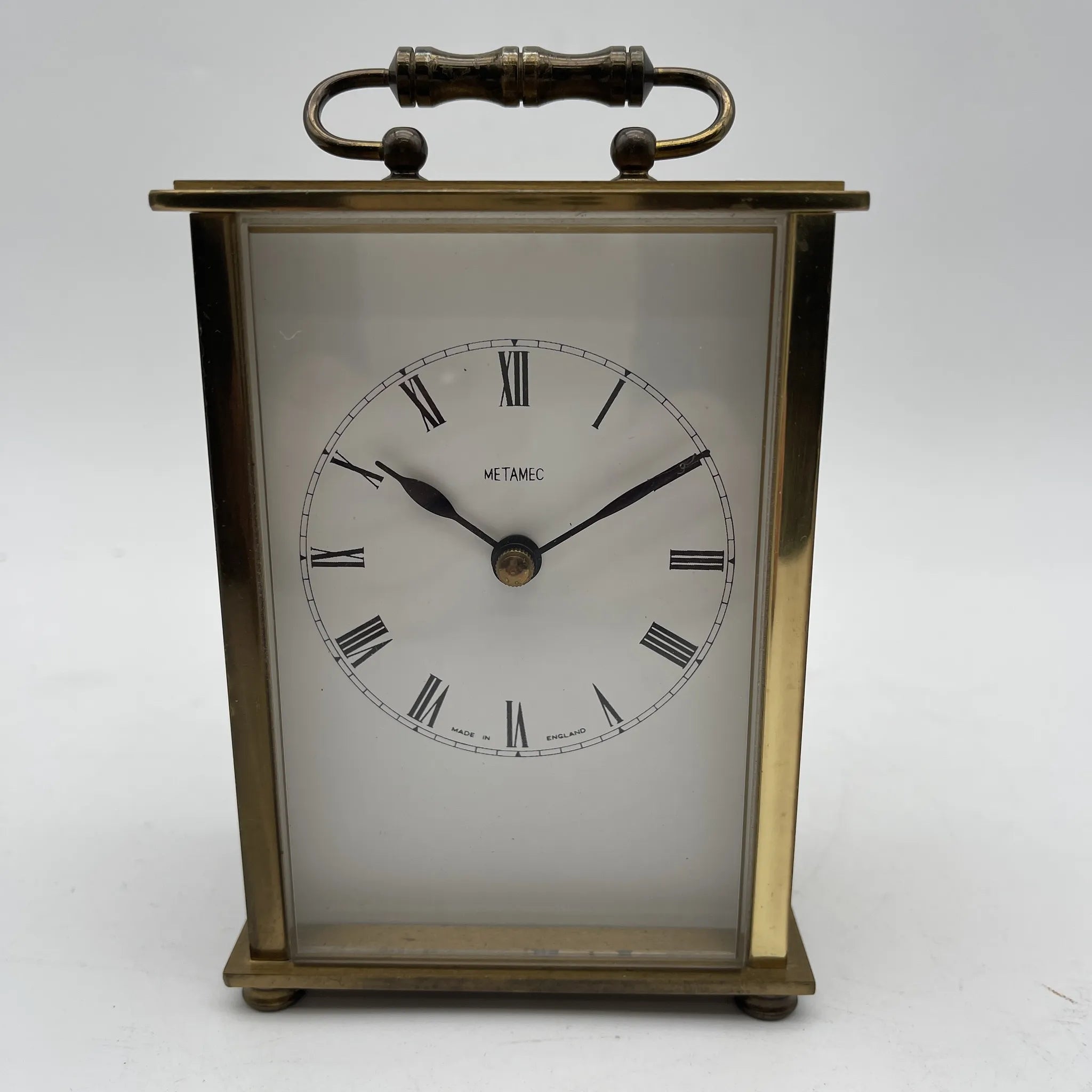 【ビンテージ】 置き時計 / Metamec（メタメック）」製 / 真鍮 / イギリス