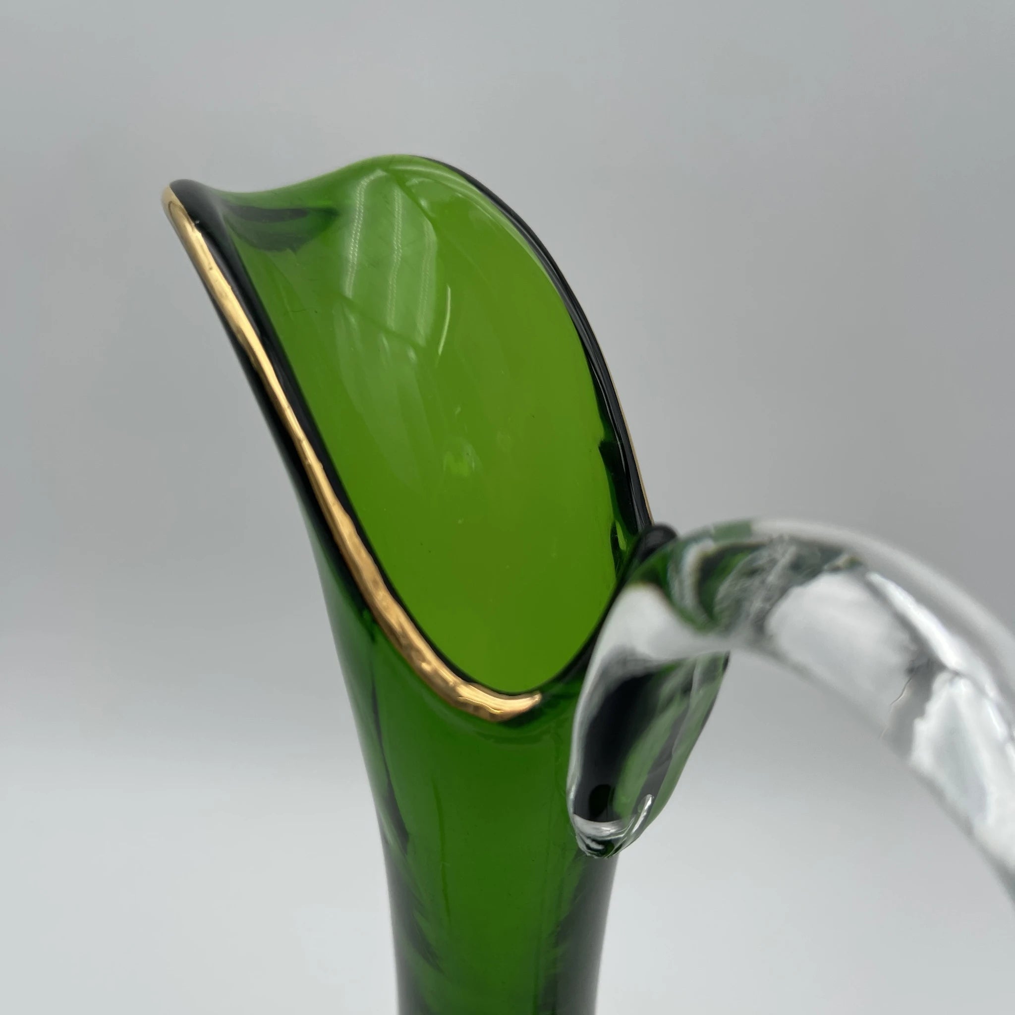 [Vintage] Ewer (vase) / Venetian glass / 1960-1980s (estimated) / Glass / Italy / Arabesque pattern