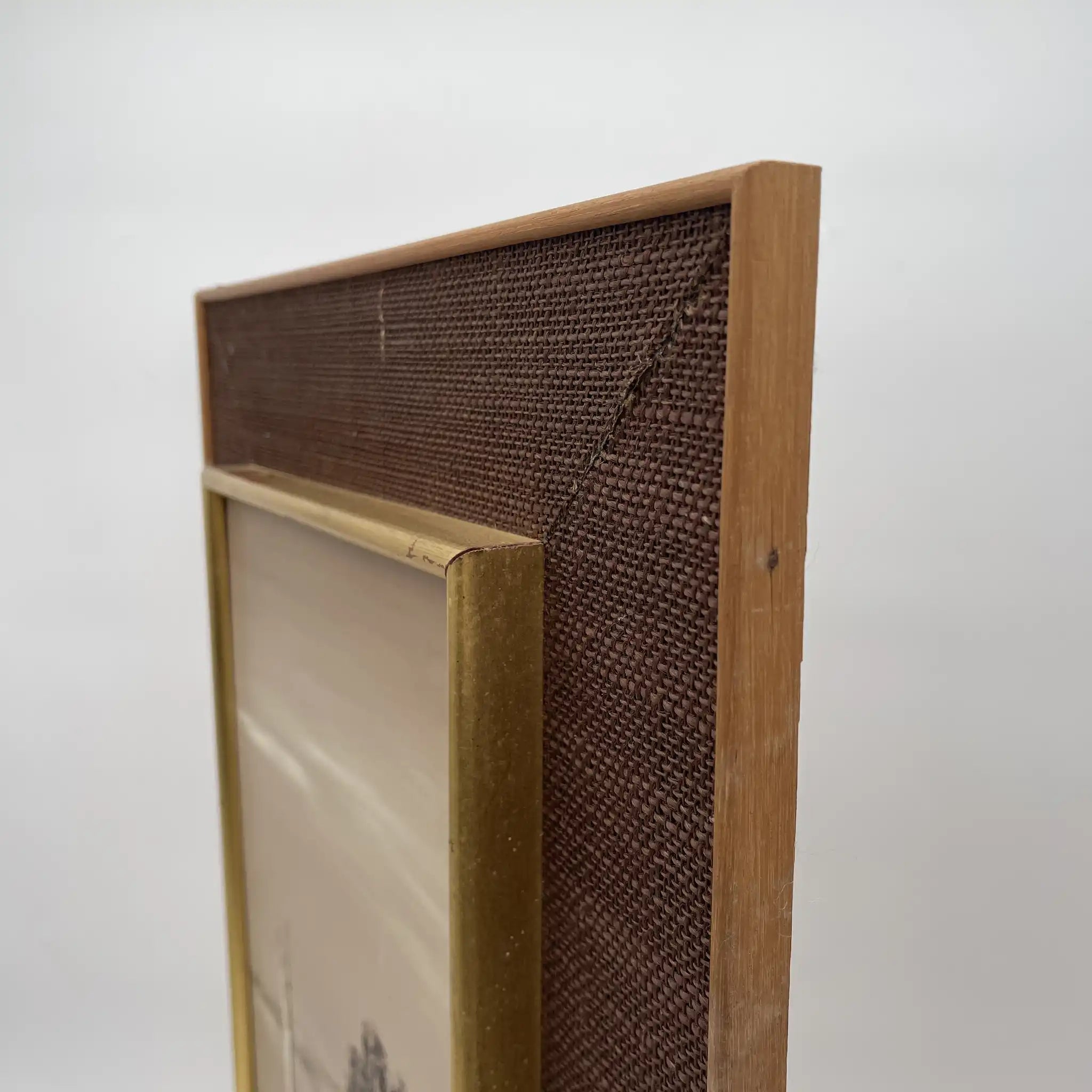 【复古】油画/ f.e. Reynolds /“Chichester Harbour”/ 1975年/画布/英国/透视披肩
