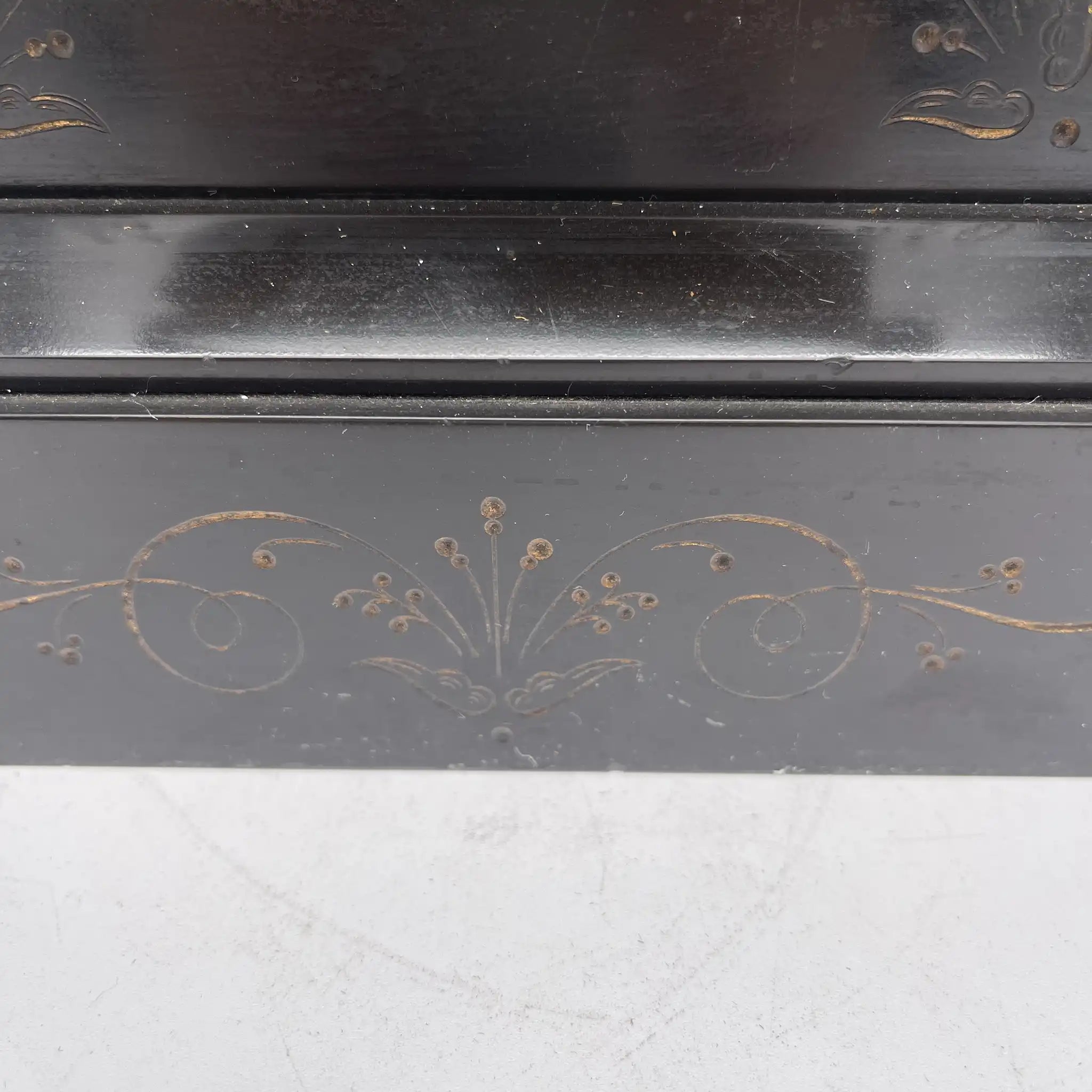 [Vintage] Mantle clock / J.W. BENSON / Victorian style / Late 19th century (estimated) / Marble / British / French style, neoclassical, inlay